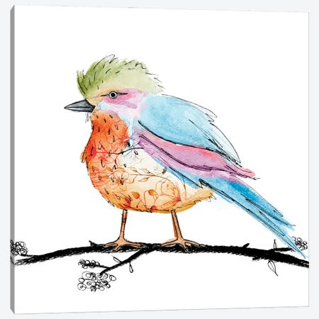 Bright Bird II Canvas Print #SGS92} by SD Graphics Studio Canvas Wall Art