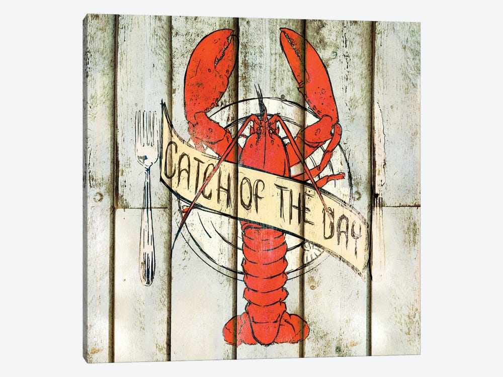 Catch of the Day Square by SD Graphics Studio 1-piece Art Print