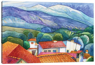 Landscape From Stomio Canvas Art Print - Serge Vasilendiuc