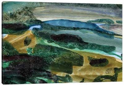 Landscape From Izvoare Canvas Art Print - Serge Vasilendiuc