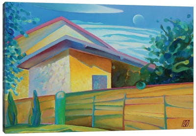 A House From Hârsa Village Canvas Art Print - Serge Vasilendiuc
