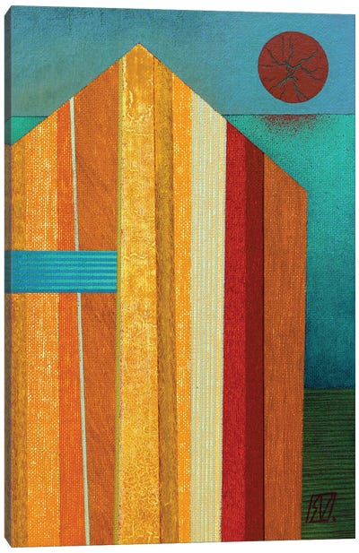 A Wooden Barn Canvas Art Print - Serge Vasilendiuc