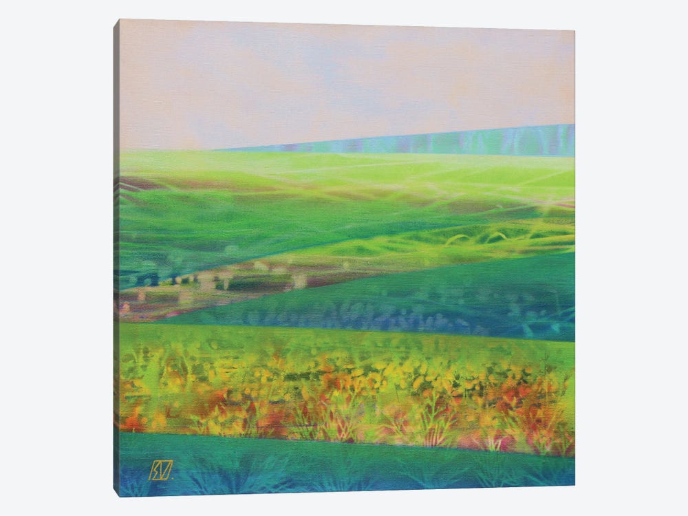 Landscape From Boholț by Serge Vasilendiuc 1-piece Canvas Print