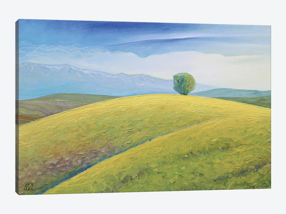 Landscape From Boholț (Church Hill) by Serge Vasilendiuc 1-piece Canvas Print