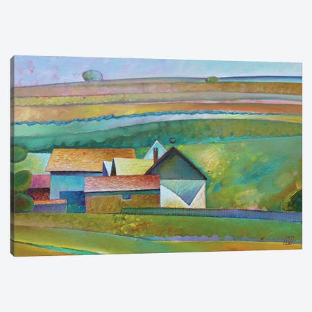 Landscape From Brădet Village Canvas Print #SGV43} by Serge Vasilendiuc Canvas Wall Art