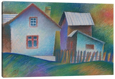 Iacobeni, Strada Ciotina I Canvas Art Print - Romania