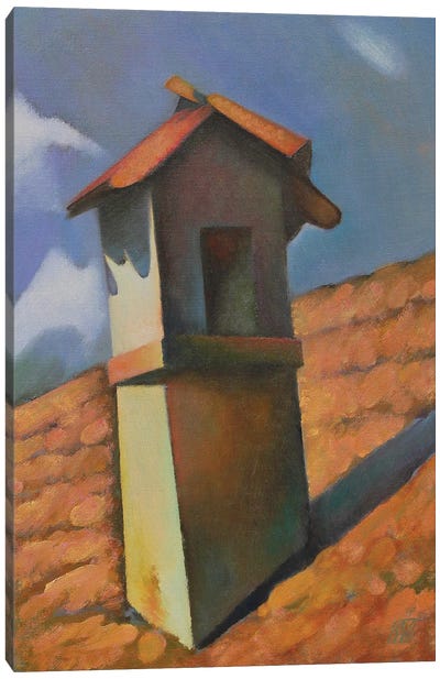 Chimney From Boholț Village Canvas Art Print - Serge Vasilendiuc