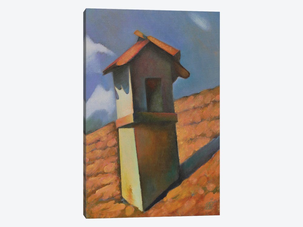 Chimney From Boholț Village by Serge Vasilendiuc 1-piece Canvas Art Print