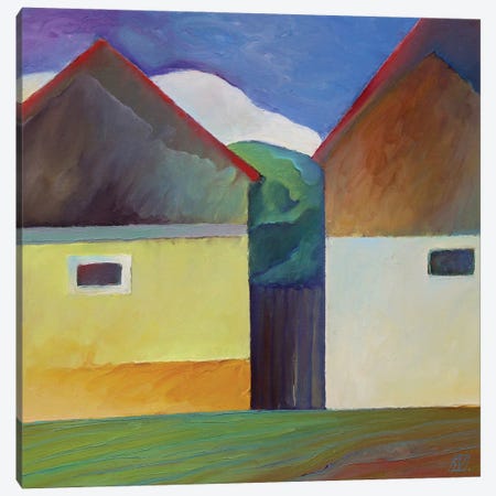 Houses From Boholț Canvas Print #SGV8} by Serge Vasilendiuc Canvas Art