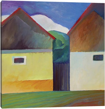 Houses From Boholț Canvas Art Print - Serge Vasilendiuc