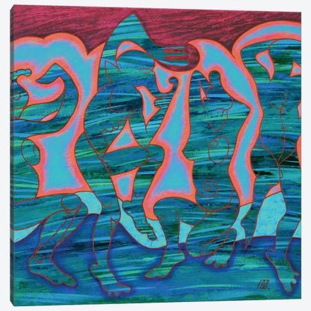 Ritual Dance (IV) Canvas Print #SGV94} by Serge Vasilendiuc Canvas Wall Art