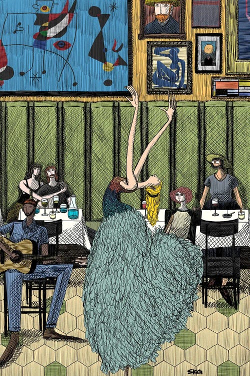 We Watched The Parisian Dancer by Sean Gallagher wall art