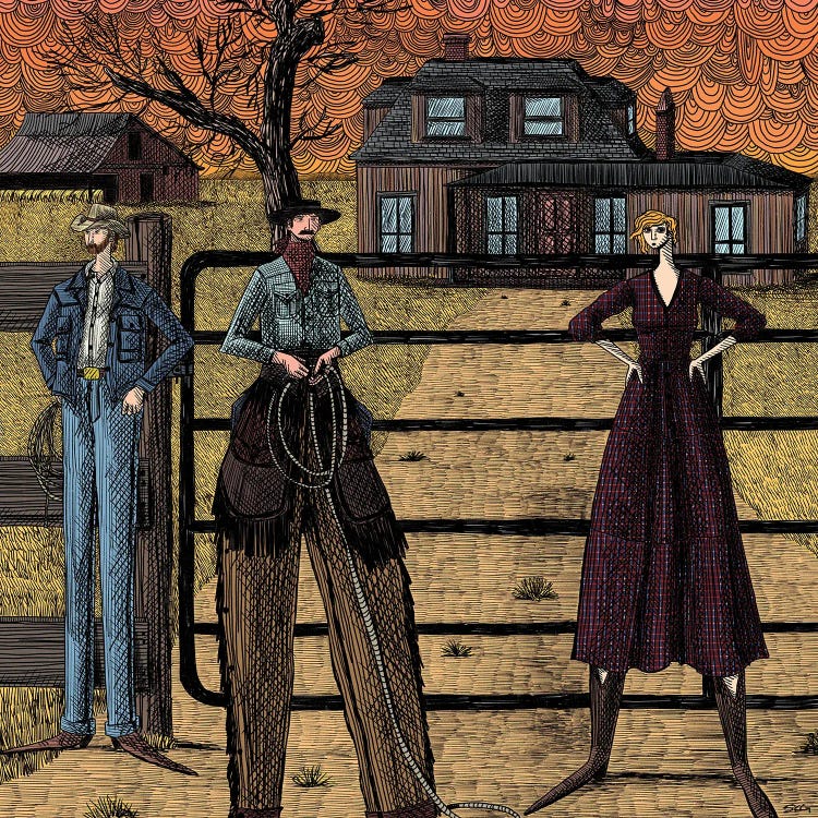 Life Is A Memory Cowboy by Sean Gallagher wall art