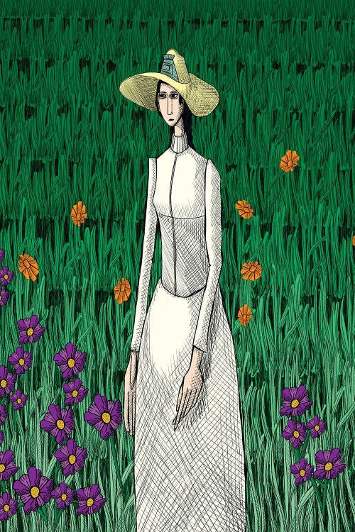 Homage To Van Gogh's 'Girl In White' by Sean Gallagher wall art