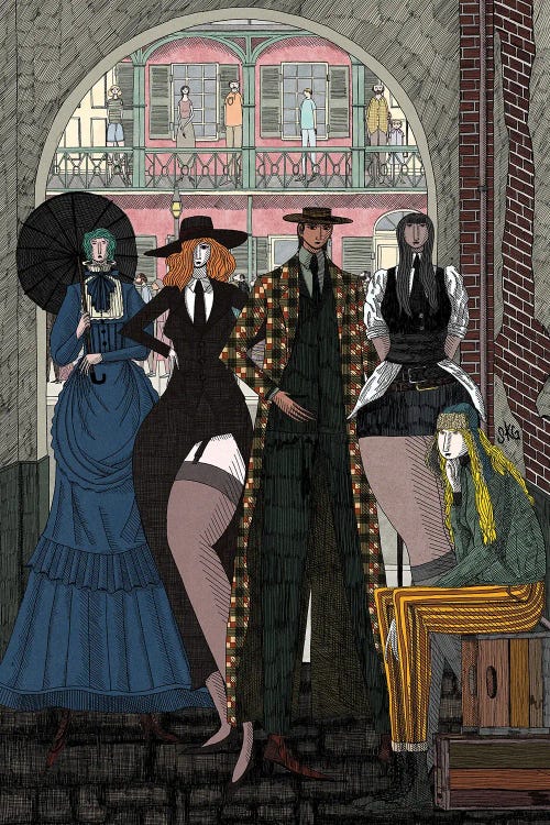 Vampires Are Young In New Orleans by Sean Gallagher wall art