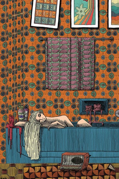 Sad Songs Sung From The Soaking Tub by Sean Gallagher canvas print