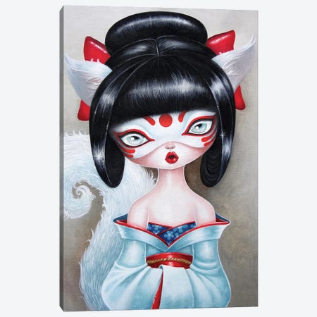 Kitsune Canvas Print #SHB120} by Stéphanie Bouw Canvas Print