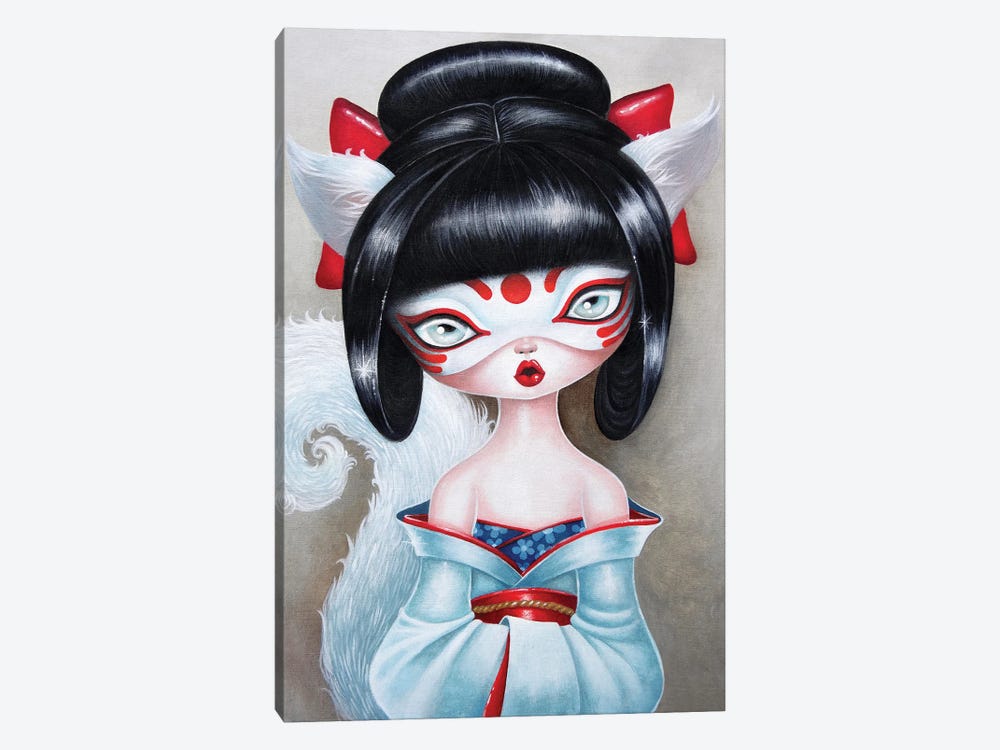 Kitsune by Stéphanie Bouw 1-piece Canvas Wall Art