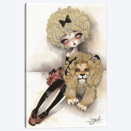 Lion Canvas Print #SHB133} by Stéphanie Bouw Canvas Artwork
