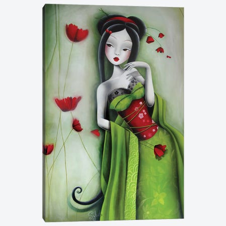 Miss Poppy Canvas Print #SHB162} by Stéphanie Bouw Canvas Art Print
