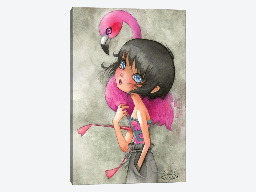 My Flamingo by Stéphanie Bouw 1-piece Art Print