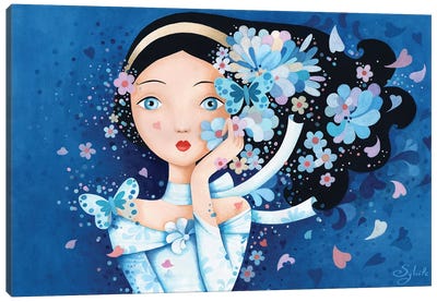 Nuit Bleu Canvas Art Print - Stéphanie Bouw