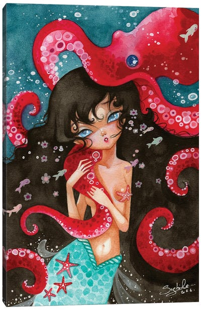 Octopus Canvas Art Print - Stéphanie Bouw