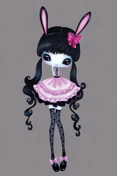 Pink Bunny by Stéphanie Bouw canvas print