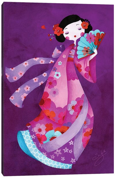 Aya Canvas Art Print - Geisha