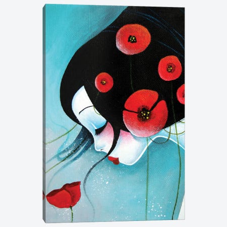Poppy Canvas Print #SHB190} by Stéphanie Bouw Canvas Art