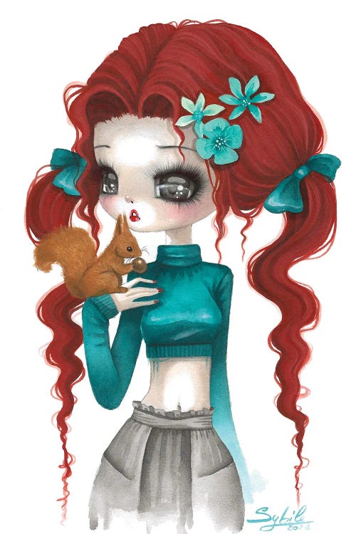 Squirel by Stéphanie Bouw wall art