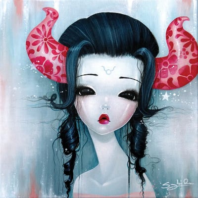 Taurus by Stéphanie Bouw framed canvas print