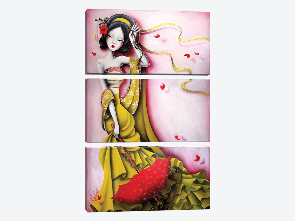 The Flowery Winds by Stéphanie Bouw 3-piece Canvas Wall Art