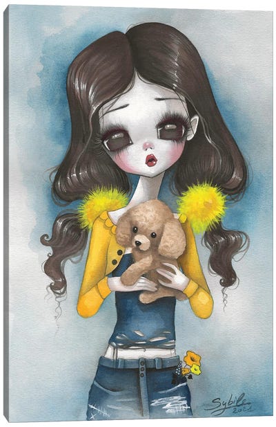 Tracy Canvas Art Print - Poodle Art