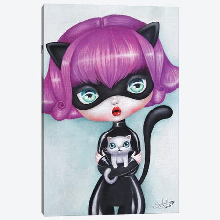 Wonder Cats Canvas Print #SHB243} by Stéphanie Bouw Canvas Wall Art