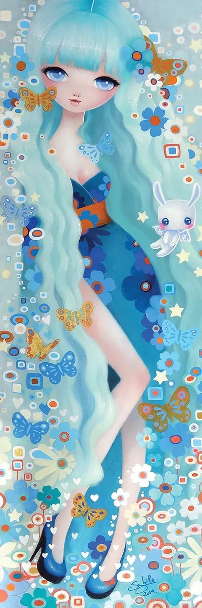 Yukino by Stéphanie Bouw multi panel art