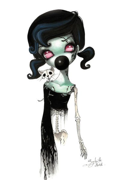 Goth Art: Zombie by Stéphanie Bouw