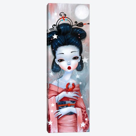 Kimono Girl Cancer Canvas Print #SHB259} by Stéphanie Bouw Art Print