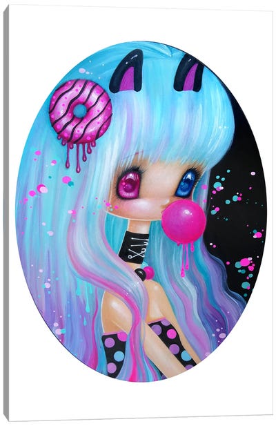 Hanami Canvas Art Print - Bubble Gum