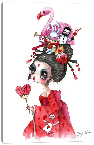 Queen Of Hearts Canvas Art Print - Stéphanie Bouw