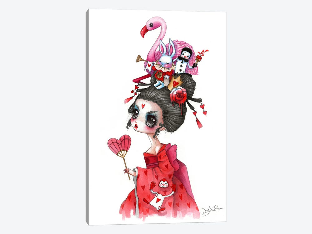 Queen Of Hearts by Stéphanie Bouw 1-piece Canvas Art Print