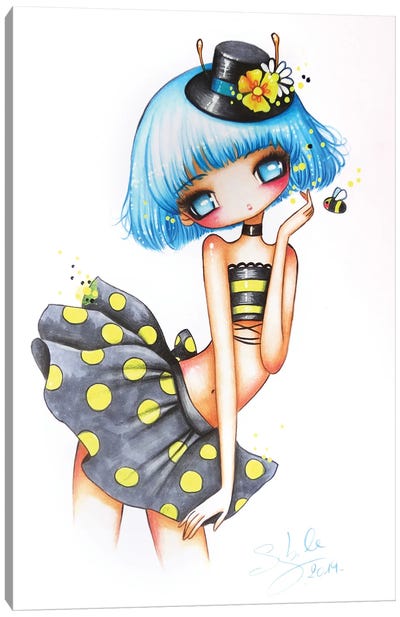 Bee Canvas Art Print - Stéphanie Bouw