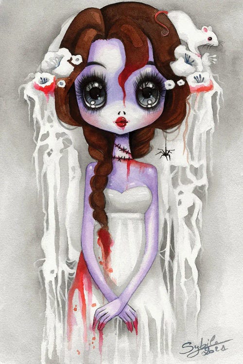 Bloody Bride by Stéphanie Bouw wall art