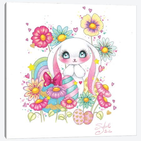 Bunny III Canvas Print #SHB40} by Stéphanie Bouw Canvas Artwork