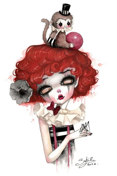 Evil Clowns: Clown & Monkey by Stéphanie Bouw