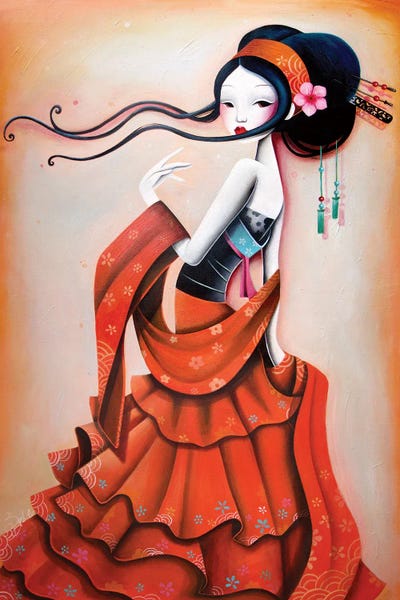 Delicate Orange by Stéphanie Bouw art print