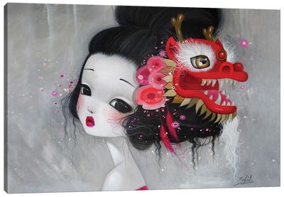 Dragon Canvas Art Print - Make-Up