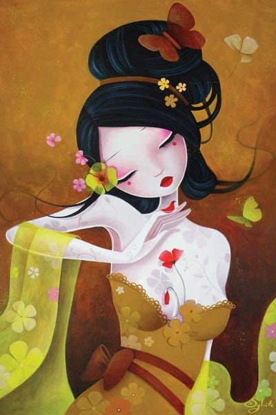 Flowery Silks by Stéphanie Bouw art print