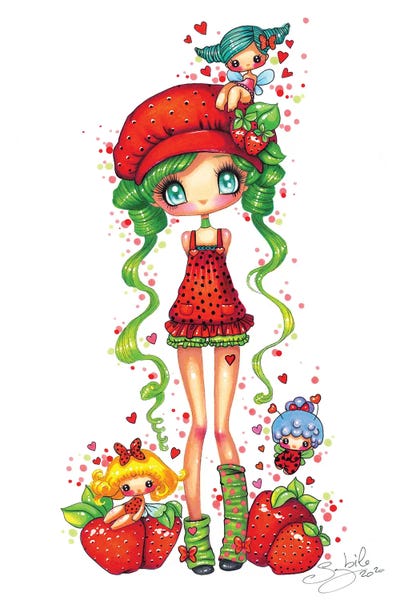 Fraise by Stéphanie Bouw art print