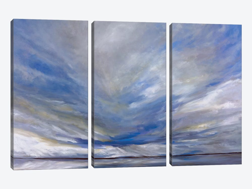 South Bay Storm by Sheila Finch 3-piece Canvas Art
